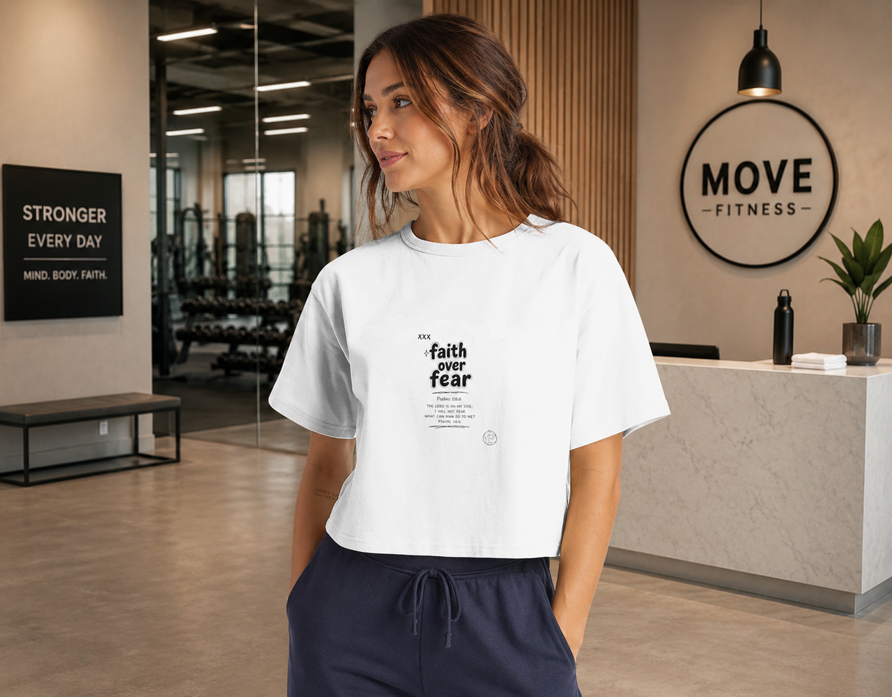 Faith Over Fear Crop Top