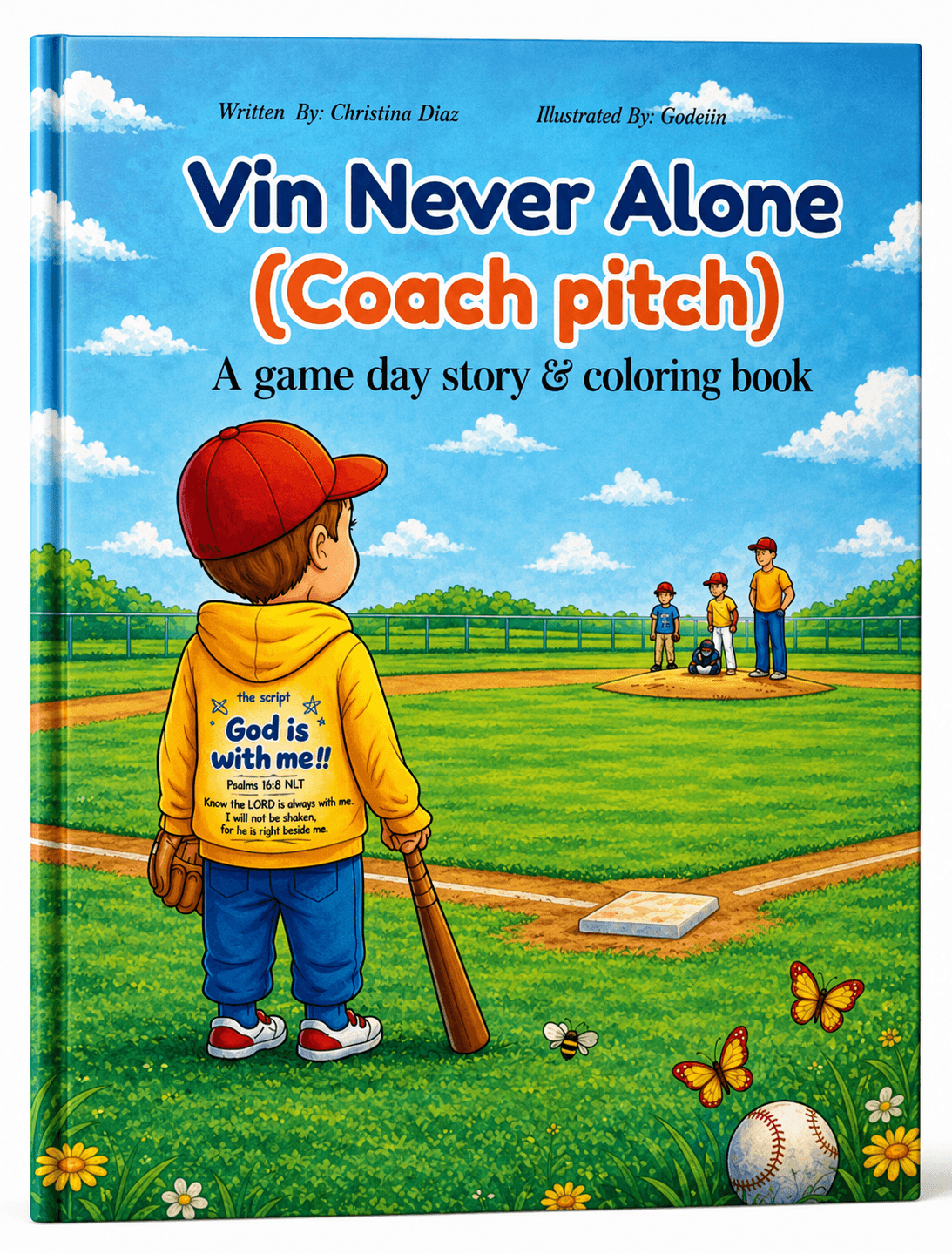 Vin Never Alone | Coach Pitch Faith Story & Coloring Book for Kids