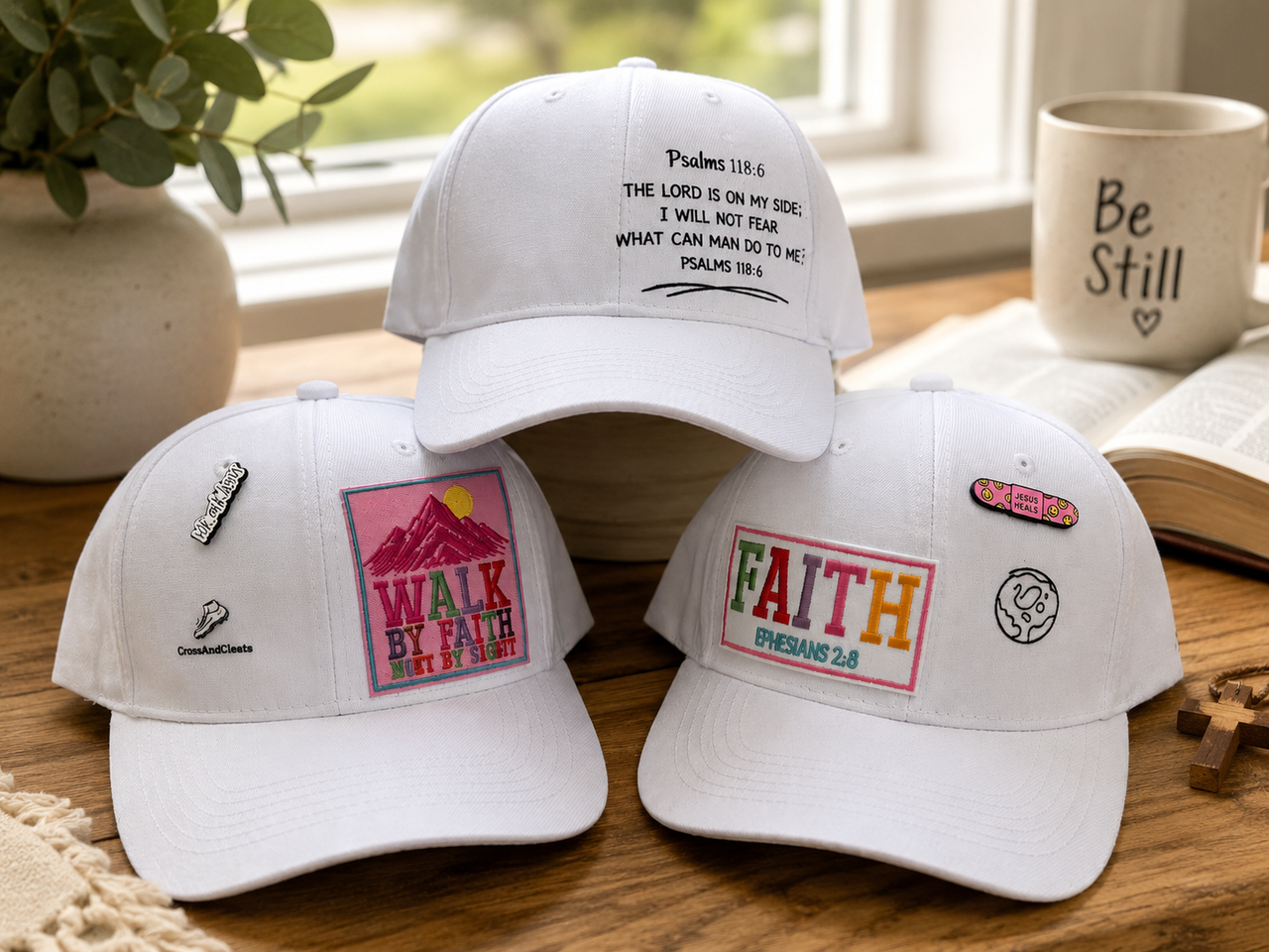 CrossAndCleats Faith Baseball Cap | Choose Your Design