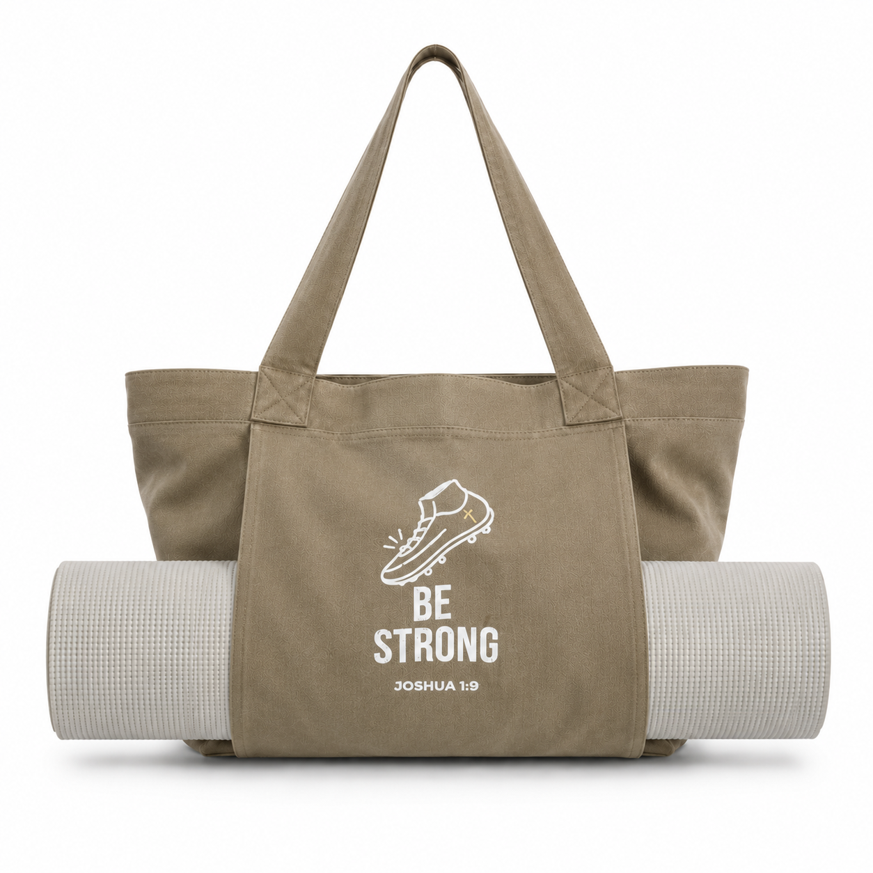 Just Let Jesus & Be Strong | Faith Canvas Tote Bag | Choose Your Design