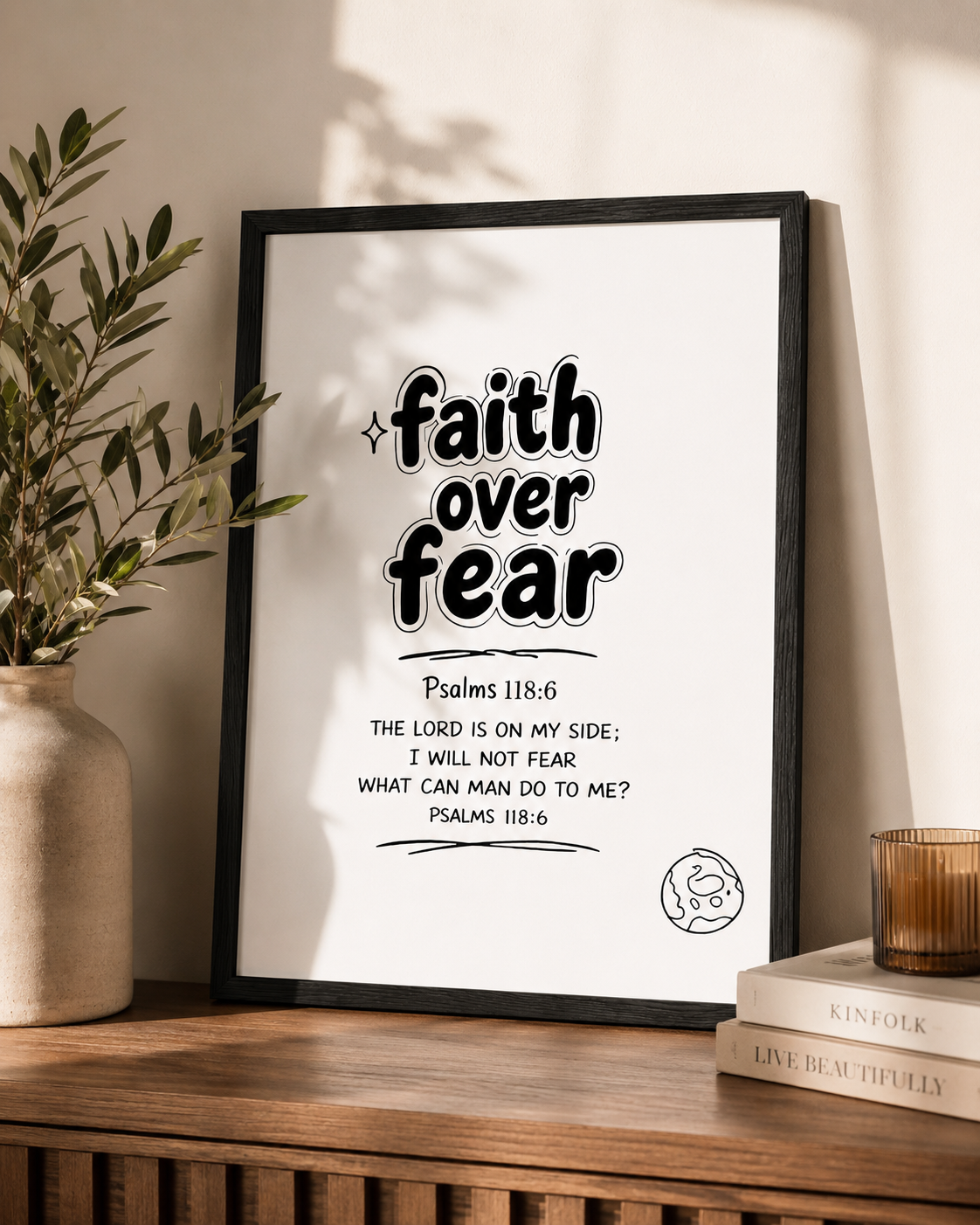 CrossAndCleats Faith Poster (Framed)