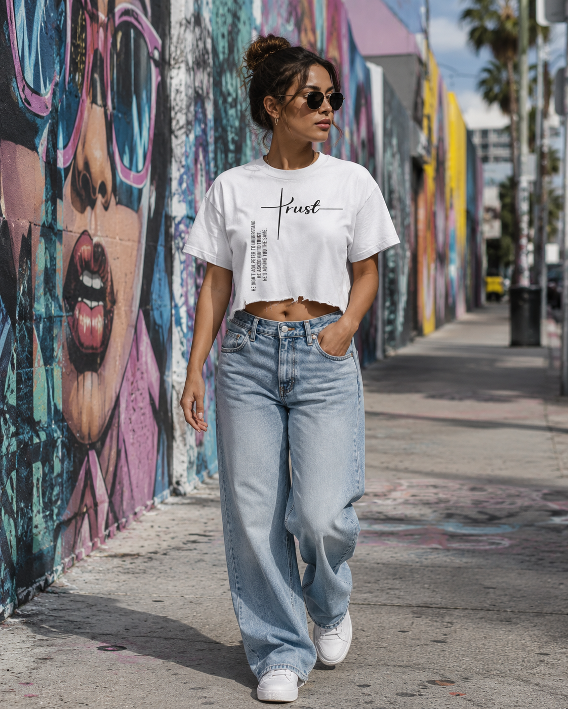 Vintage Wash Boxy Distressed Hem T-Shirt