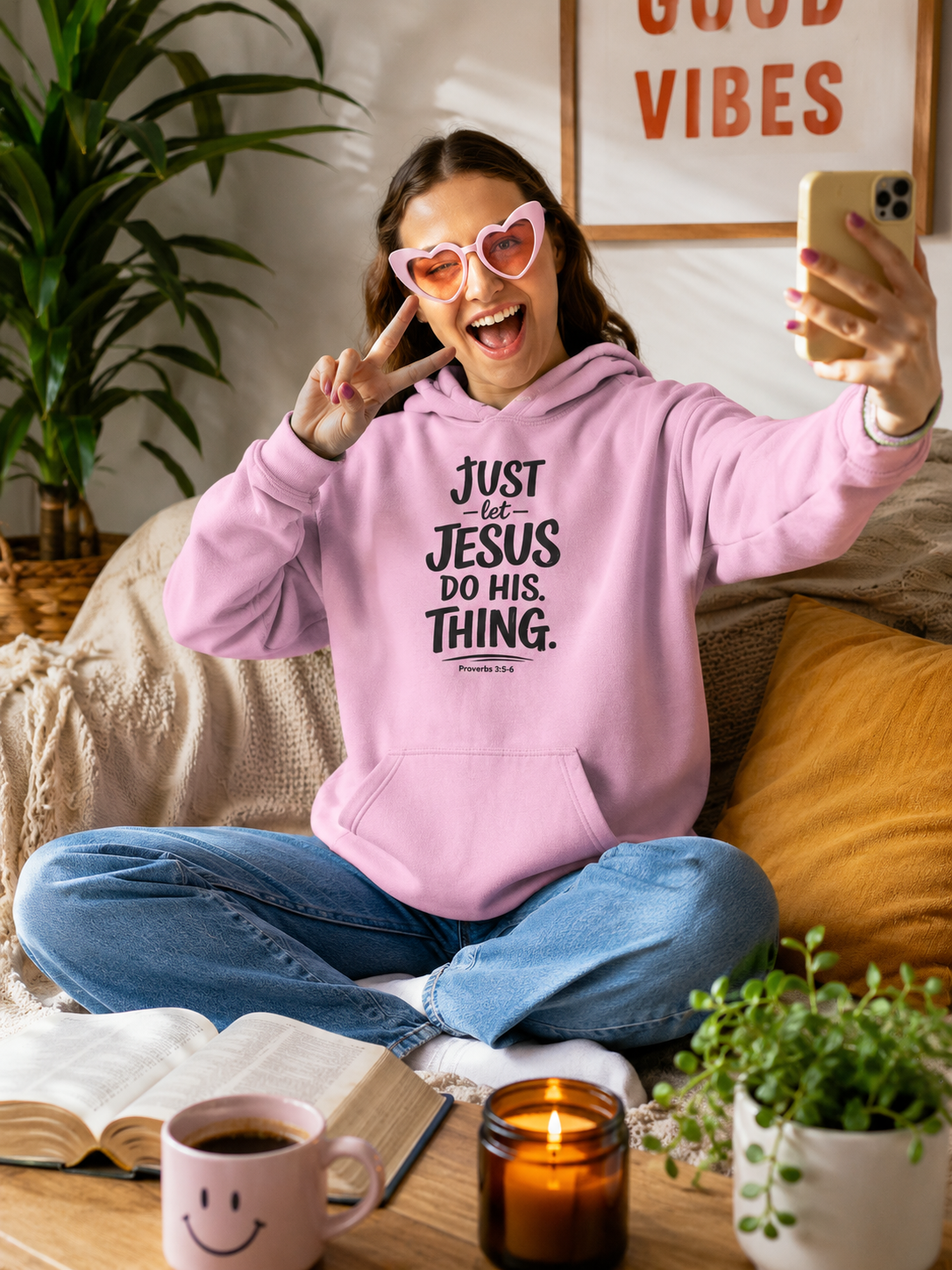 Just Let Jesus Do His Thing Hoodie