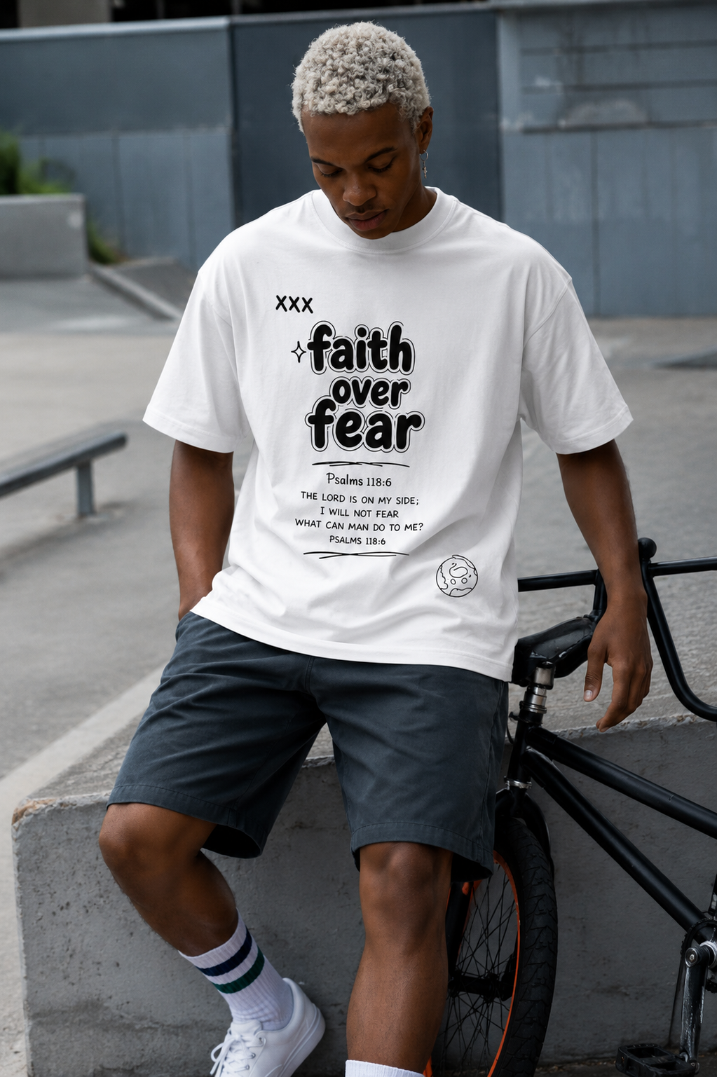 Faith Over Fear Oversized Crewneck
