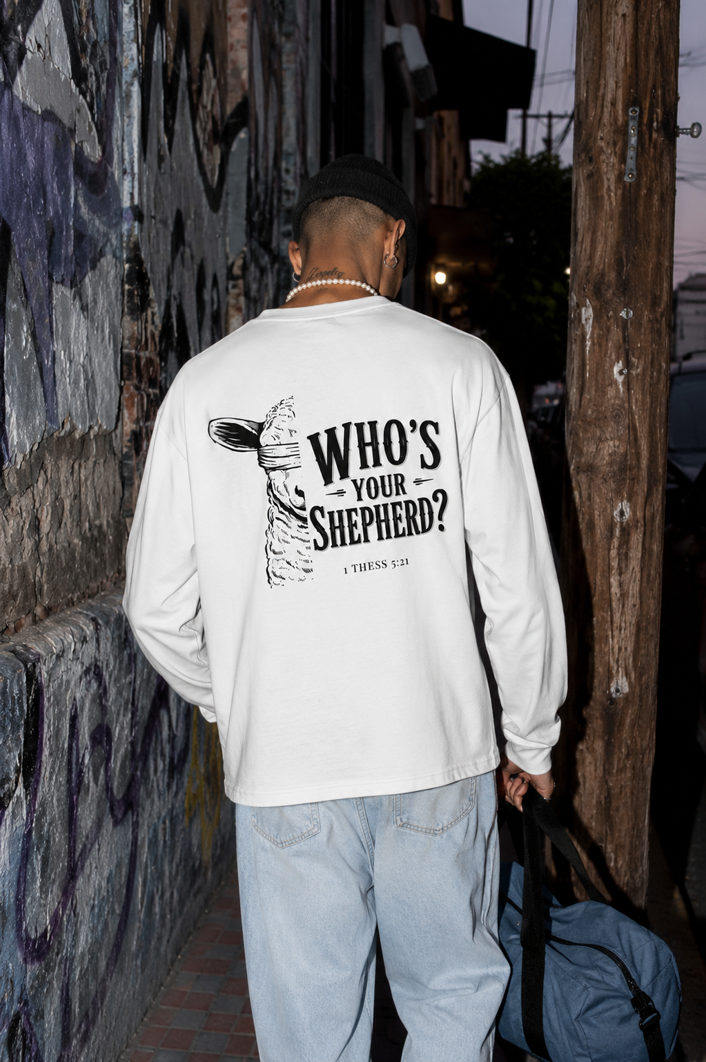 Who's Your Shepherd? | Youth Faith Long Sleeve Tee