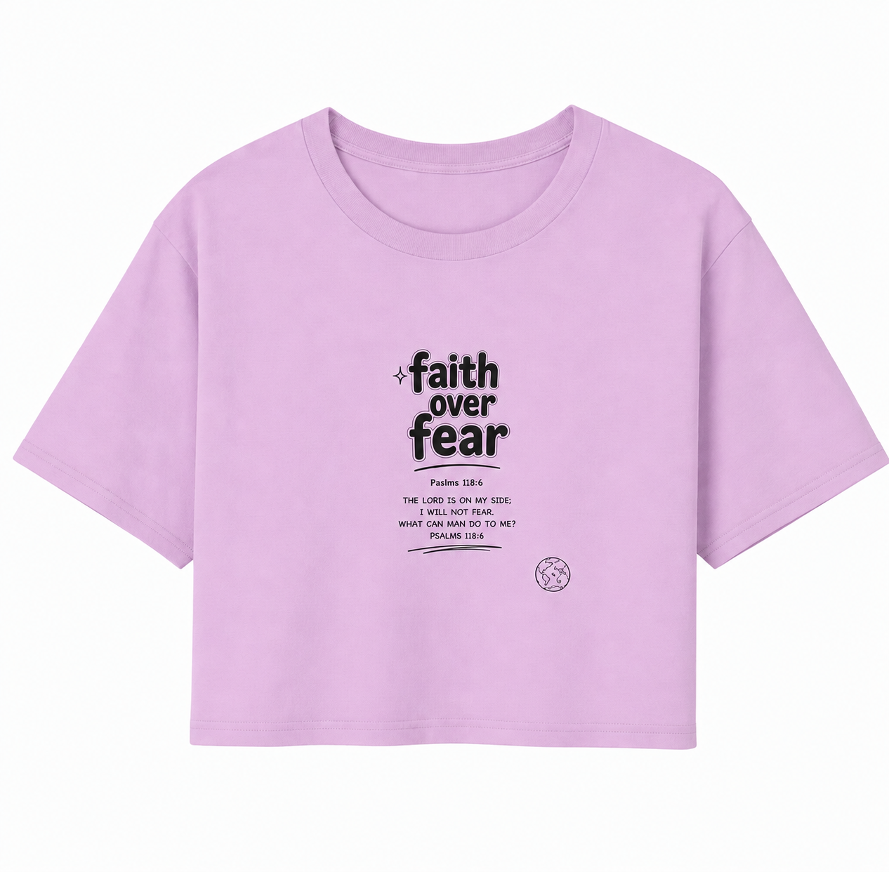 Faith Over Fear Cropped Crewneck
