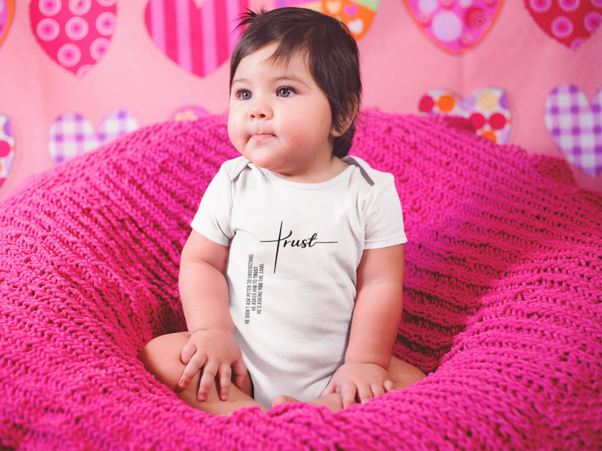 TRUST Baby Short Sleeve Bodysuit