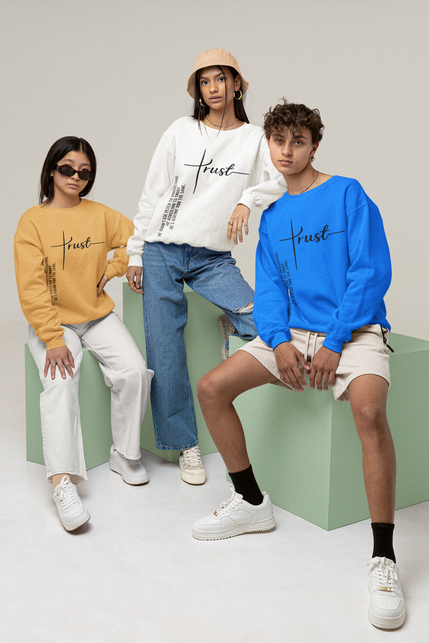 TRUST Men & Woman Crewneck Sweatshirt | Gildan® 18000