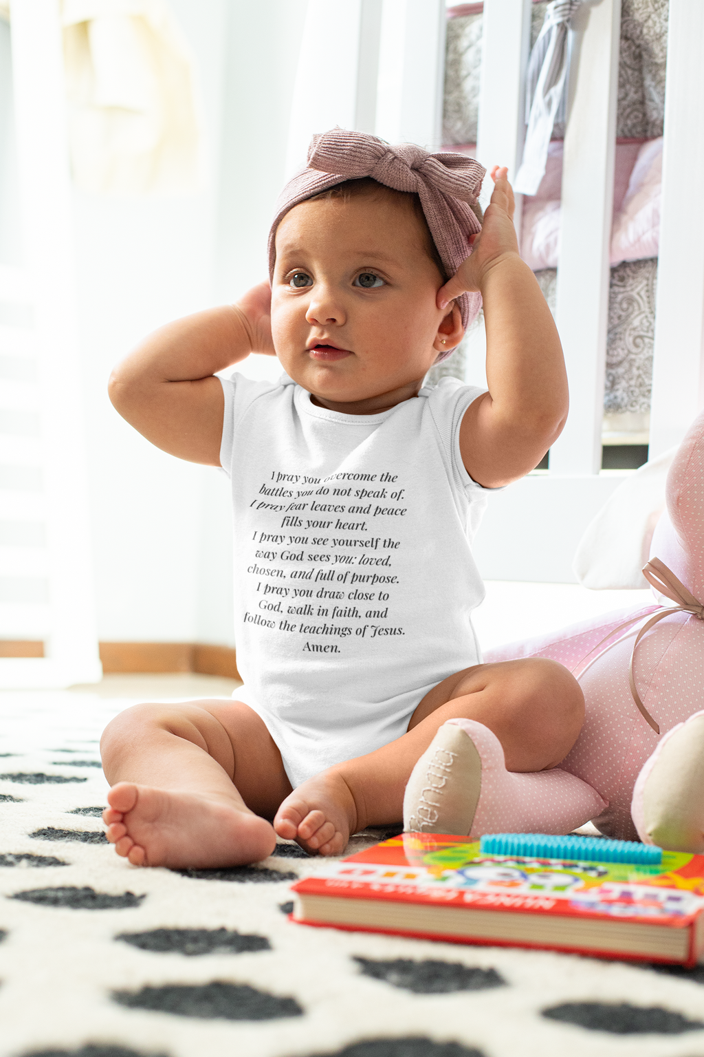 Prayer Baby Short Sleeve Bodysuit